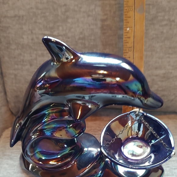 Iridescent Dolphin Incense Holder - Picture 3 of 9